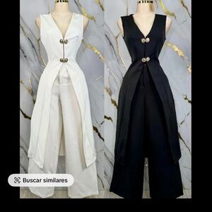 Elegant Black and White sets ,with Button Detail